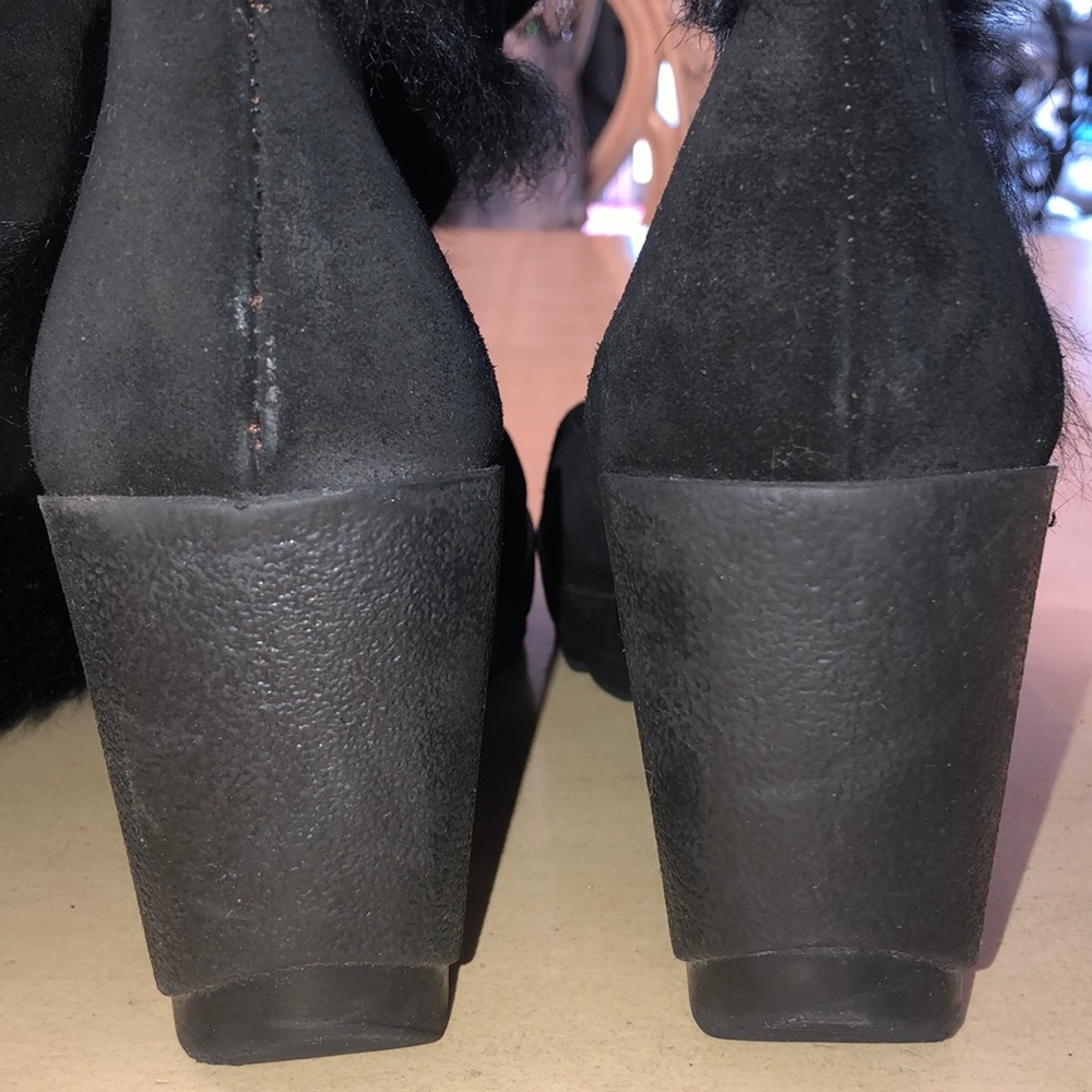 Authentic Coach Sharma Suede Shearling Boots - Picture 6 of 7